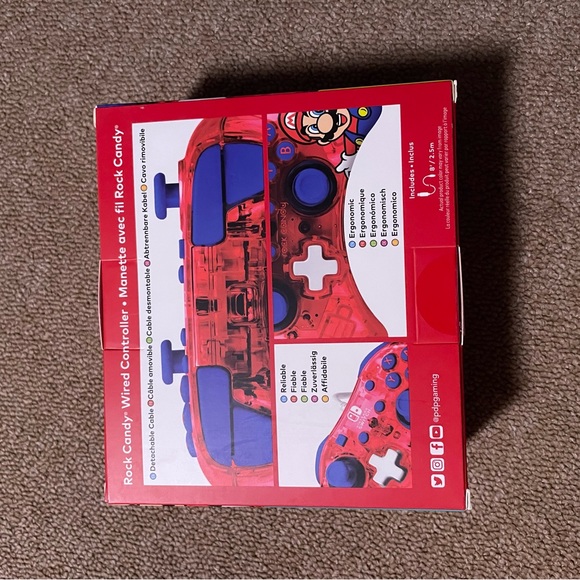 Brand New Rock Candy Super Mario Wired Controller for Nintendo Switch - Picture 2 of 2